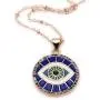 Mava Art Enamel Evil Eye Pendant Necklace for Women 18K Gold Plated Chain Novelty Jewelry Mava Art Enamel Evil Eye Pendant Necklace for Women 18K Gold Plated Chain Novelty Jewelry
