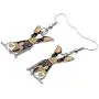 NEWEI Enamel Alloy Cute Unique Chihuahua Dog Earrings Drop Dangle Fashion Animal Jewelry For Women Girls Gift Charms