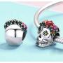 Eternalll Jewellery for Women 925 Sterling Silver Beads Halloween Pumpkin Skull Enamel Charm for Pandora Bracelets