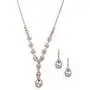 Mariell Sparkling Blush Rose Gold Crystal Rhinestone Necklace Earrings Set for Prom, Bridesmaid & Brides Mariell Sparkling Blush Rose Gold Crystal Rhinestone Necklace Earrings Set for Prom, Bridesmaid & Brides
