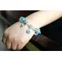 Falari Birthstone Bracelet Multi-Color Charm Beads Silvertone Falari Birthstone Bracelet Multi-Color Charm Beads Silvertone
