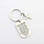 Goddaughter Keychain Goddaughter Gift from Godmother Goddaughter Christening Gifts Jewelry Never Forget That I Love You