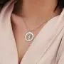 MyNameNecklace Engraved Circle Family Tree Necklace with Clear CZ Stones-Personalized V-Day Jewelry Sterling Silver 925 MyNameNecklace Engraved Circle Family Tree Necklace with Clear CZ Stones-Personalized V-Day Jewelry Sterling Silver 925