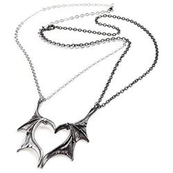 Alchemy of England Darkling Heart Necklace, Silver