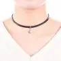 2 Pcs Black Leather Choker Necklace Black Moon Star Choker Pearl Cubic Zircon Dangle Clavicle Chain Necklace Elegant Necklace Jewelry Gift 2 Pcs Black Leather Choker Necklace Black Moon Star Choker Pearl Cubic Zircon Dangle Clavicle Chain Necklace Elegant Necklace Jewelry Gift