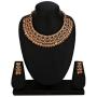 Efulgenz Indian Bollywood Traditional Crystal Pearl Wedding Temple Choker Necklace Earrings Maang Tikka Jewelry Set