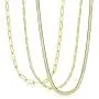 Florideco 3 Pcs Gold Plated Figaro Chain Necklace Stainless Steel Paperclip Link Chain Necklace for Women Men Dainty Flat Herringbone Chain 4mm Wide 16-24 Inch Florideco 3 Pcs Gold Plated Figaro Chain Necklace Stainless Steel Paperclip Link Chain Necklace for Women Men Dainty Flat Herringbone Chain 4mm Wide 16-24 Inch
