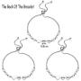 FOTAP 3 Sisters Gifts Big Sister Middle Sister Little Sister Bangle Triplets Bracelet Three Sister Bracelet Set Of 3 Sisters Jewelry