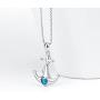YFN Sterling Silver Anchor Pendant Necklace Nautical Jewelry for Women Girls