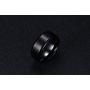 XUANPAI Stainless Steel Engraved Hear O Israel in English & Hebrew Wedding Ring Band,Size 5-13