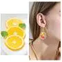 DAMLENG Charm Colorful Lemon Dangle Earrings Enamel Alloy Assorted Fruits Drop Earrings for Women Girls Statement Jewelry Gifts DAMLENG Charm Colorful Lemon Dangle Earrings Enamel Alloy Assorted Fruits Drop Earrings for Women Girls Statement Jewelry Gifts