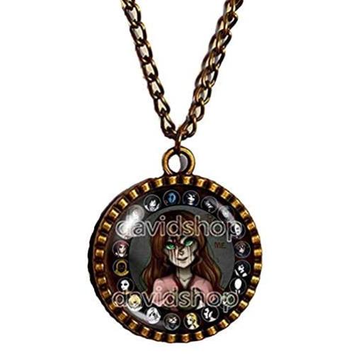 Handmade Chain Fashion Jewelry Creepypasta Creepy Pasta Sally Play with Me Necklace Pendant Gift Cosplay