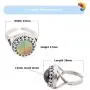 Adjustable Mood Ring Antique Sterling Silver Finish Fine Handmade Mood Stone Free Gift MOJO Adjustable Mood Ring Antique Sterling Silver Finish Fine Handmade Mood Stone Free Gift MOJO