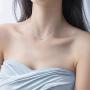 925 Sterling Silver Solitaire Cubic Zirconia Necklace for Women Teen Girls
