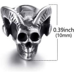 Baphomet Goat Satanic Inverted Pentagram Stud Earring Seal of Satan Sigil of Lucifer Devil Demon Stainless Steel Earrings