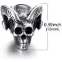 Baphomet Goat Satanic Inverted Pentagram Stud Earring Seal of Satan Sigil of Lucifer Devil Demon Stainless Steel Earrings