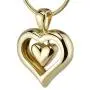 The Eternity Heart 18kt Gold Finish Cremation Jewelry Urn Pendant Memorial Keepsake Necklace for Ashes with 20” Snake Chain