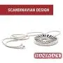 Tigerborg Womens 925 Pure Sterling Silver Handmade Energy and Light Pendant– Exclusive Scandinavian Design Jewelry – Unique gift – Comes with 1mm Sterling Silver Snake Chain Length 18” and a Gift Box