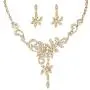 EVER FAITH Womens Austrian Crystal Bridal Floral Vine Leaf Necklace Earrings Set Clear EVER FAITH Womens Austrian Crystal Bridal Floral Vine Leaf Necklace Earrings Set Clear