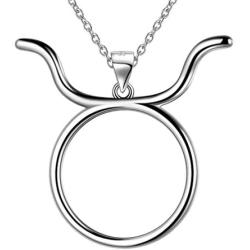 Besilver Zodiac Constellation Pendant Necklace Charm Women Men 925 Sterling Silver Horoscope Sign Astorlogy Necklace Celestial Symbols Jewelry Birthday Gifts for Wife Girlfriend Gift
