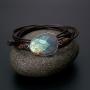 Ying An Handmade Labradorite Wax Cord Wrap Bracelet