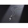 Rosa Vila Lightning Bolt Necklace, Be Fearless Necklace, Be Brave Necklace, Inspirational Necklaces for Women, Strength Necklace Pendant, Encouragement Gifts for Women