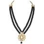 Aheli Wedding Party Faux Kundan Pendant Beads Necklace Earrings Set Bollywood Party Indian Jewelry for Women