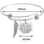 Memory Bracelet with Guardian Angel Loss Jewelry Remember Loved One You Left Me Beautiful Memories Bracelet