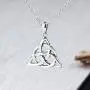 Furious Jewelry 925 Sterling Silver Good Luck Irish Triangle Celtic Knot Vintage Pendant Necklace Furious Jewelry 925 Sterling Silver Good Luck Irish Triangle Celtic Knot Vintage Pendant Necklace