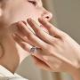 CUPENDA Sterling Silver Open Ring for Women Men Leaf /Celtic Knot/Flower/ Evil Eye Cuban Link Chain/Princess/Hug Love Thumb Ring Adjustable Fashion Jewelry Gift Rings