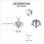 MONGAS Elephant Necklaces 925 Sterling Silver Origami Elephant Head Jewelry for Men Women