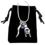 Mano Cornuto, Cornicello, and Nazar combo Necklace, on 18'' Snake Chain, Italian Lucky Hand Horn Anti Evil Eye Good Luck Amulet Protection Charms All Stainless