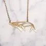 La Menagerie Whale Gold Origami Jewelry & Gold Geometric Necklace – 18 Karat Plated Gold Necklace & Whale Necklaces for Women – Whale Necklace for Girls & Origami Necklace