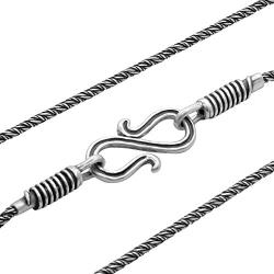 Paz Creations .925 Sterling Silver Infinity Rope Chain Necklace