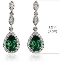 A+O Bridesmaid Jewelry Gift, Emerald Green Jewelry