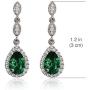 A+O Bridesmaid Jewelry Gift, Emerald Green Jewelry