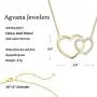 Agvana Heart Necklaces for Women Gold Plated Sterling Silver Cubic Zirconia CZ Interlock Love Dainty Pendant Necklace Anniversary Birthday Jewelry Valentines Day Gifts for Girls Her Wife Girlfriend Agvana Heart Necklaces for Women Gold Plated Sterling Silver Cubic Zirconia CZ Interlock Love Dainty Pendant Necklace Anniversary Birthday Jewelry Valentines Day Gifts for Girls Her Wife Girlfriend