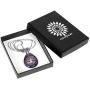 Ylwjewelry Tree of Life Necklace Natural Germstone Chakra Necklace Pendant Teardrop Healing Crystals Jewelry with Adjustable Chains Gift for Women Men