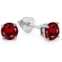 Dazzlingrock Collection 10K 5mm Each Round Cut Ladies Solitaire Stud Earrings, White Gold
