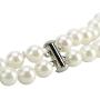 LEILE Hand Knotted Glass Imitation Pearls Necklace Bead Diameter 8mm Length 18 59 inch