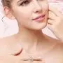 Angel Wing Heart Necklaces for Women 925 Sterling Silver Love Pendant Necklace with CZ Jewelry Gift for Mother/Wife/Sister