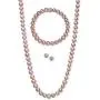Regalia by Ulti Ramos 17 Inch Cultured Freshwater Pearl (7mm) & Crystal Sterling Silver .925 Jewelry Set (Pink) Regalia by Ulti Ramos 17 Inch Cultured Freshwater Pearl (7mm) & Crystal Sterling Silver .925 Jewelry Set (Pink)