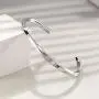 CIUNOFOR Black White Bracelet Polished Stainless Steel Cuff Bangle Bracelet for Men Boys with Simple Twisted Line Design CIUNOFOR Black White Bracelet Polished Stainless Steel Cuff Bangle Bracelet for Men Boys with Simple Twisted Line Design