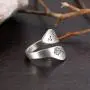 LOVECOM 925 Sterling Silver Dandelion Open Rings for Women Men Wedding Bands Vintage Love Nature Plants Wide Hugging Wrape Rings Girls Silver Jewelry Gifts LOVECOM 925 Sterling Silver Dandelion Open Rings for Women Men Wedding Bands Vintage Love Nature Plants Wide Hugging Wrape Rings Girls Silver Jewelry Gifts