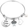 MAOFAED Meme Gift Bracelet Gift for Meme Best Meme Ever Grandma Expandable Wire Bangle Bracelet Grandma Gift MAOFAED Meme Gift Bracelet Gift for Meme Best Meme Ever Grandma Expandable Wire Bangle Bracelet Grandma Gift