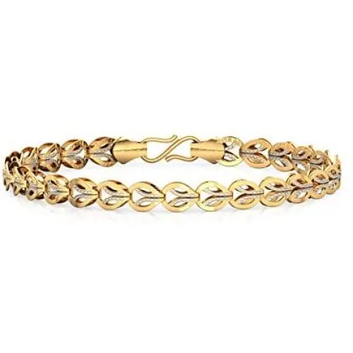 CaratLane Juana Leaf Linked Bracelet in 22 K Yellow Gold with Jewelry Gift Box CaratLane Juana Leaf Linked Bracelet in 22 K Yellow Gold with Jewelry Gift Box