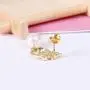 Jin Sheng Cute and Sweet Cat Earrings Jewelry Set Gold Plated Drop Earrings for Women Girls Fashion Jewelry-4 Pairs