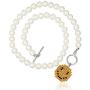 Pearl Pendant Necklace for Women,Y2k Fashion Pearls Strand for Egirl Eboy,Dainty Cute Smiley Toggle Necklace Jewelry for Women Girls