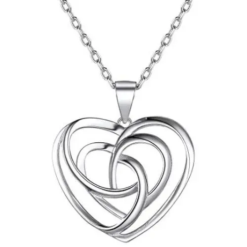ChicSilver 925 Sterling Silver Good Luck Irish Celtic Knot Necklaces Vintage Triangle/Cross/Round Pendant Necklaces Gift for Women (with Gift Box) ChicSilver 925 Sterling Silver Good Luck Irish Celtic Knot Necklaces Vintage Triangle/Cross/Round Pendant Necklaces Gift for Women (with Gift Box)