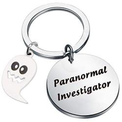 CENWA Funny Paranormal Investigator Keychain Ghost Hunter Gifts Ghost Hunting Gifts Hallowen Day Gift